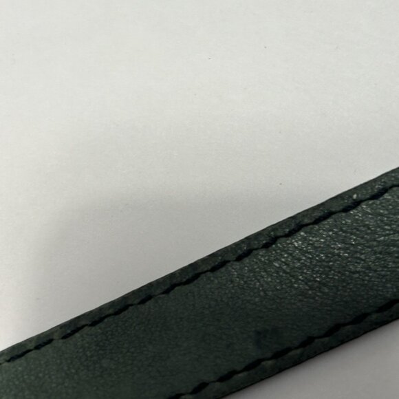 Vintage Fossil Green Leather Saddlebag Crossbody Medium Purse Butter Soft Clean - Picture 9 of 12